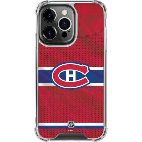 NHL Montreal Canadiens Home Jersey iPhone 16 Pro Clear Case